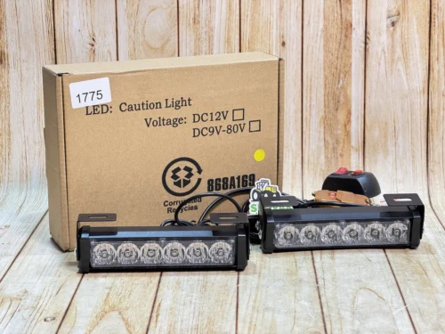 Комплект LED мигалок / проблискових вогнів (2 шт) 9–80V для техніки