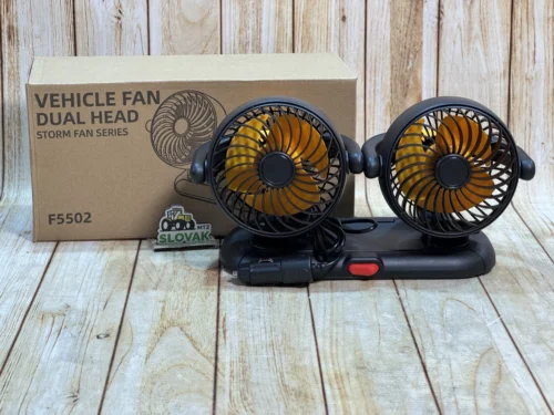 Автомобільний вентилятор Storm F5502 (дві головки, 12V прикурювач)
