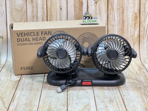 Автомобільний вентилятор Storm F5502 (дві головки, 5V USB)