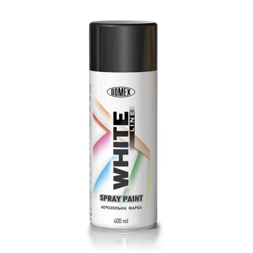 Аерозольний балон  (WL9005m) Domex White Line 400мл Чорний матовий