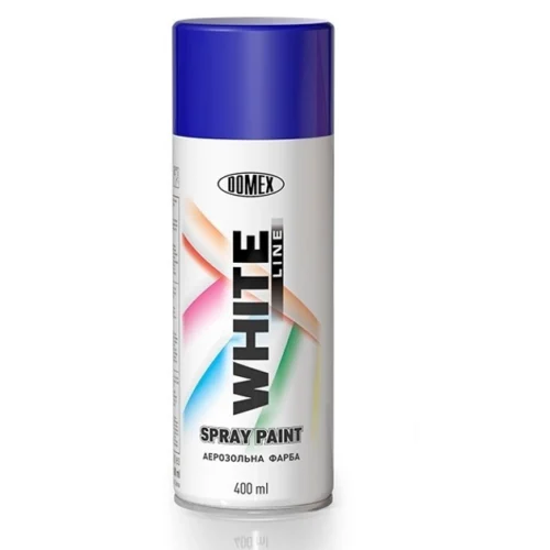 Аерозольний балон фарба, (WL5017) DOMEX WHITE LINE, синя RAL5017, 400 мл