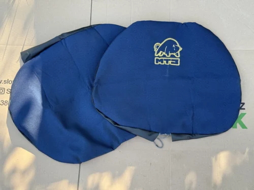 Чехол сиденья МТЗ + спинка 37 см (комплект) Синій