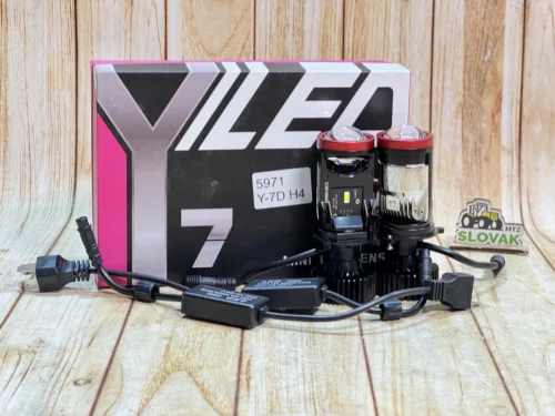 LED лампи 90W+10% Y-7D Mini Lens H4 комплект 2 шт (5971)