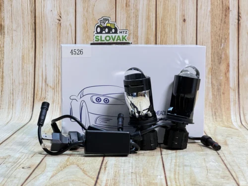 LED лампи H4 з лінзою 55W 9-32V комплект 2шт арт. 4526