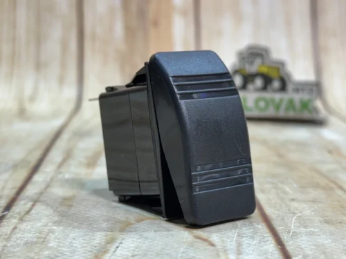 Кнопка тумблер клавішна (ON-OFF 3pin) з підсвіткою 12V/24V (3 контактів, універсальна)