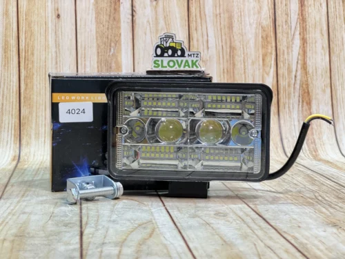 Фара LED прямокутна 104W 6000K-3000К (32 діодів) (15,5 см х 9 см  х 5 см) (ближній + дальній  )