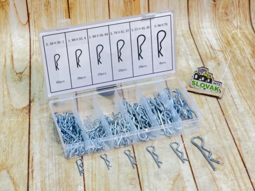 Набір шплінтів S головки з фіксацією (хвилясті, тип R) 150 шт 6 видів