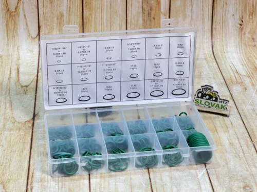 Набір кілець ущільнювальних маслобензостійких NBR 279 шт. (зелені)