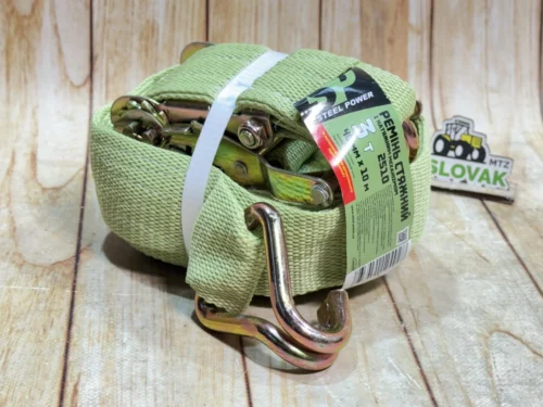 Трос стяжний 3т 10м 46мм з металевими ручками Steel Power