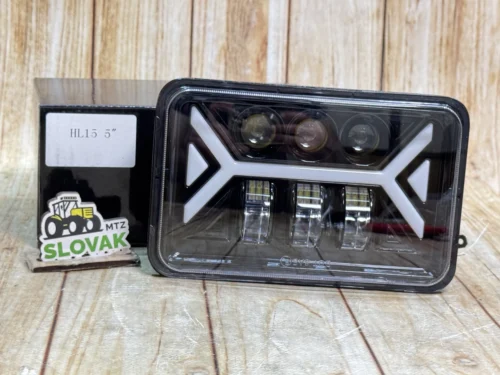 Прямокутна LED фара HL15 5" 75Вт (Дальнє + Ближнє + ДХО)