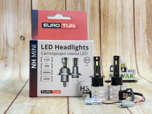 LED лампи H3 EuroTun NH MINI 44Вт 9–32В 4500Лм 6500К