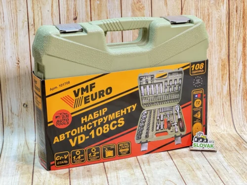 Набір інструментів VMF EURO VD-108CS (108 одиниць, оливковий кейс)