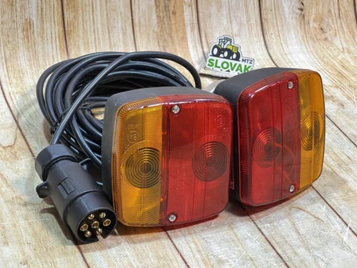 Магнітні задні ліхтарі для причепа з кабелем 7метров і 7-контактною вилкою (комплект 2 шт)