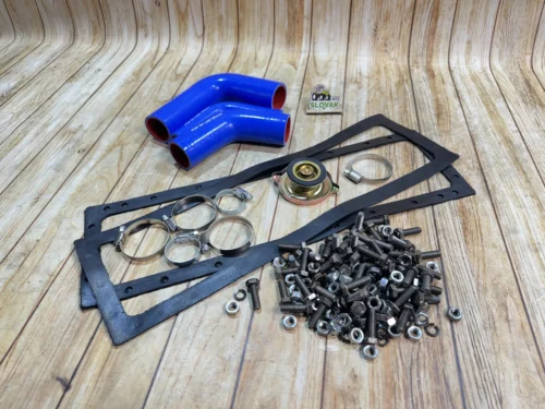 Ремкомплект радіатора МТЗ (прокладки, патрубки, хомути, термостат, кріплення)