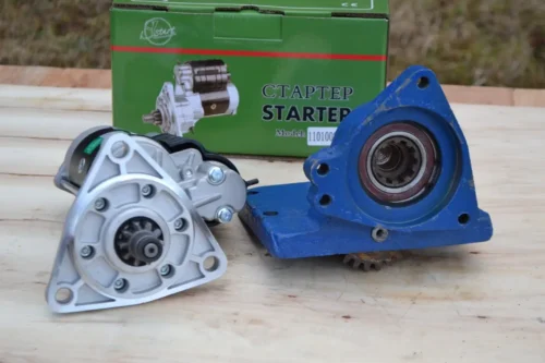 Стартер Slovak 2,8квт і Перехідна плита вмісто пускача ПДМ  (МТЗ, ЮМЗ, Т-150) (комплект переобладнання)