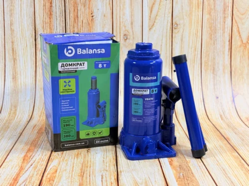 Домкрат гідравлічний пляшковий телескопічний 8Т Balansa BN-04286