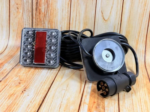 Ліхтар LED для причепа на магнітах з проводкою 7метрів (4014A) WHITE/RED