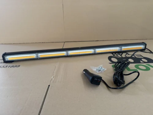 LED балка стробоскоп жовта 5 секцій (73см) (5P-COB)