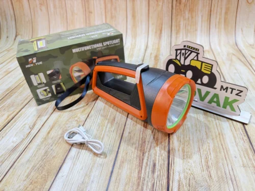 Багатофункціональний ліхтар HENGYUE 856 Spotlight + Floodlight, акумуляторний