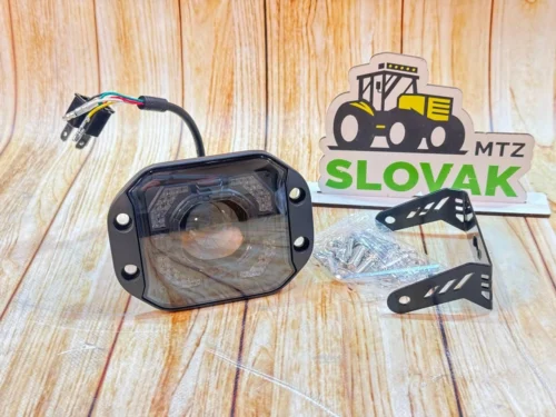 Додаткова світлодіодна LED фара 57Вт два режима світла (Дальній-білий) (Ближній-білий) + DRL White