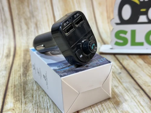 Модулятор Р5 Блютуз + швидка зарядка 12В/24В пристрій з двома USB-портами та один порт Type-C