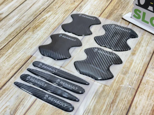 Захисна карбонова плівка під дверні ручки авто RENAULT (к-т 8 шт)