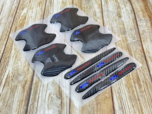 Захисна карбонова плівка під дверні ручки авто FORD (к-т 8 шт)