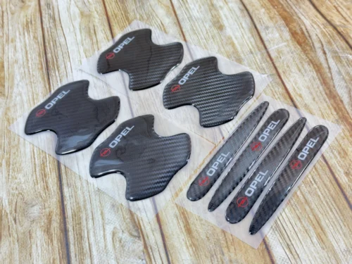 Захисна карбонова плівка під дверні ручки авто OPEL (к-т 8 шт)