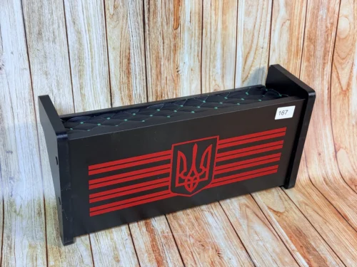 Полка кабіни МТЗ УК металева панель з відкриттям №167 (червона)