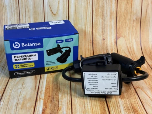 Перехідник фішки причепа з USA 7кнот. на EURO 7конт BN-04526