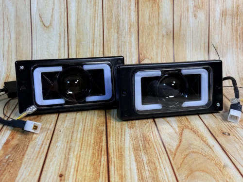 Туманки LED на ВАЗ 2110 (комплект 2шт) Bi-led + ДХО