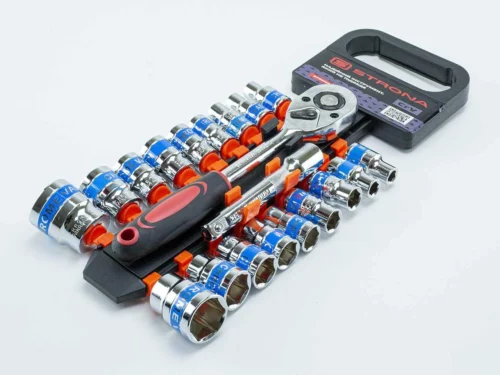 Набір головок 1/2" 20 шт, 8-30 мм з тріщ., Подовж. (планшет) СТ-363