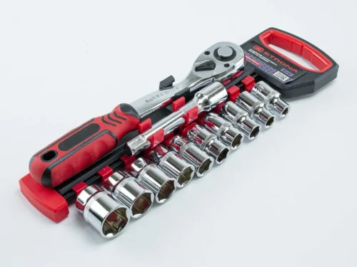 Набір головок 1/2" 12 шт, 10-22 мм з тріщ., Подовж. (планшет) СТ-355