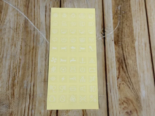 Наклейки для кнопок перемикання (прозорі) комплект