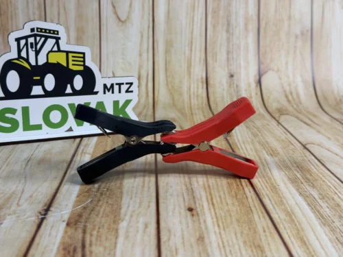 Затискачі акумуляторні крокодили 80 мм/нікель/ширина 65мм/метал 0,4мм/50А повна ізоляція з фіксато