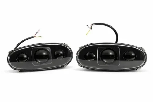 Комплект протитуманних LED фар StarLight Daewoo Lanos/Sens ближнє світло + DRL (металевий корпус) 80W ПТФ FOG