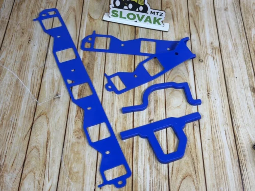 Прокладки впускного колектора (павук) ГАЗ-53, 3307, ГАЗ-66 (комплект 4 шт) (синій силікон) 53-100818