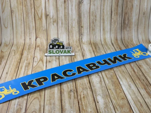 Наклейка на лобове скло (Матова) "Красавчик синя"