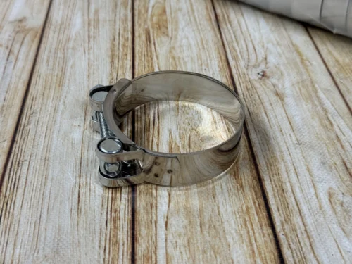 Хомут нержавіючий "силовий" 24мм Квант 74-79мм