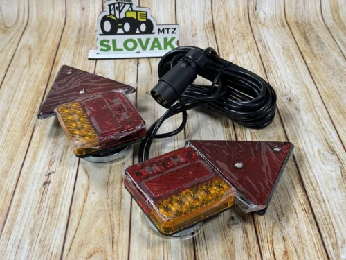 Ліхтар причепа на магнітах з проводкою LED  (4014В) + відбивачі трикутник