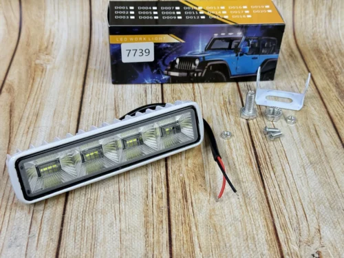 LED фара 48Вт прямокутна (кобміноване світло) H-4F-32B