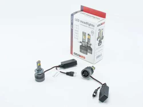Лампа LED H7 12V-24V 120W EUROTUN Z11E 20000L 6500K CAN BUS радіатор з вентилятом.