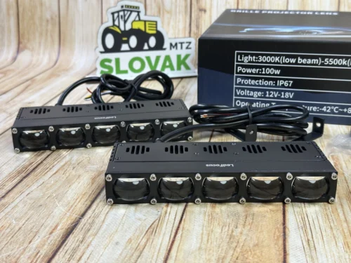 Led модуль L5 лінза (17,8см) з вентилятором (комплект 2шт) (LF-U230-01) (біле-жовте)
