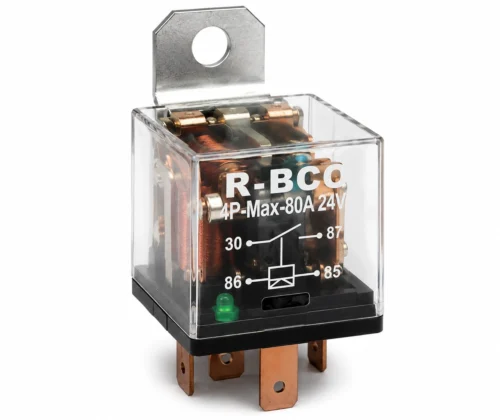 Реле стартера 24 В 4-конт. 80 А з індикатором (R.BCO) 4P-80А 24V