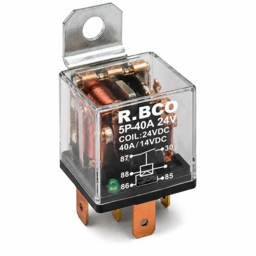 Реле  стартера 24В  5-конт. 40А з індикатором (R.BCO) 5P-40А 24V