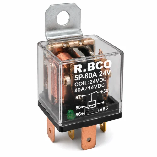 Реле  стартера 24В  5-конт. 80А з індикатором (R.BCO) 5P-80А 24V