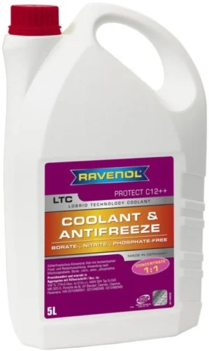 Антифриз червоний  5л (Ravenol) C12++ концентрат LTC (1:1 -37°C) VAG TL 774-G 1410125-005