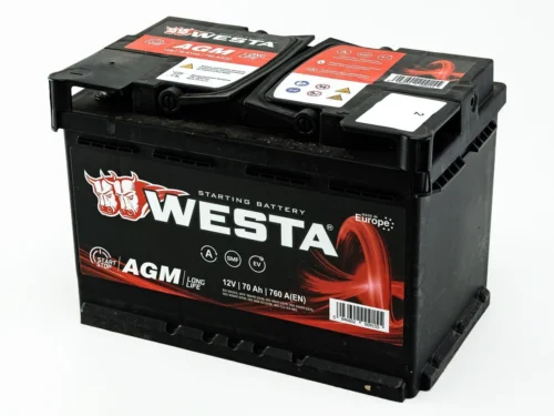 Акумулятор Westa 70Ач 760A AGM (Start-Stop) (L3) (0) Євро прав +