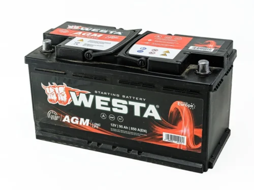 Акумулятор Westa 95Ач 900A AGM (Start-Stop) (L5) (0) Євро прав +