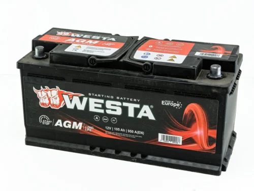 Аккумулятор Westa 105Ач 950A AGM (L5) (0) Евро прав +
